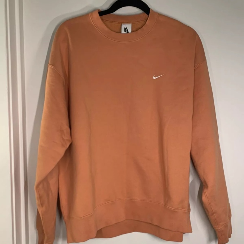 Nike Sportswear Semi-Brushed Crew Neck Peach Men's Large